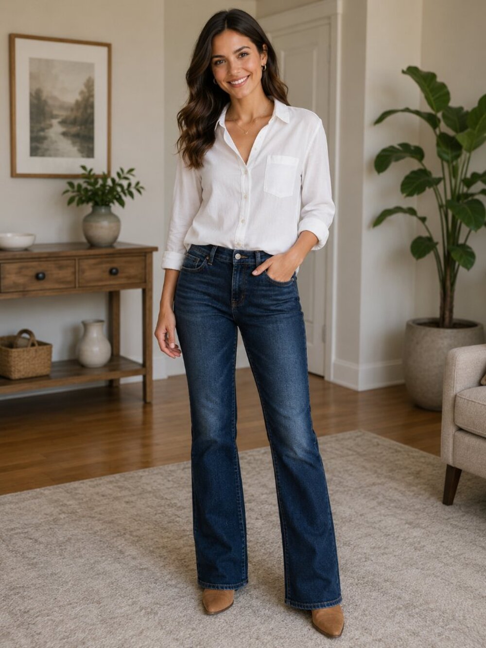 Old Navy Women's Blue Jeans Size 4 Mid-Rise Lot‎ of (5)